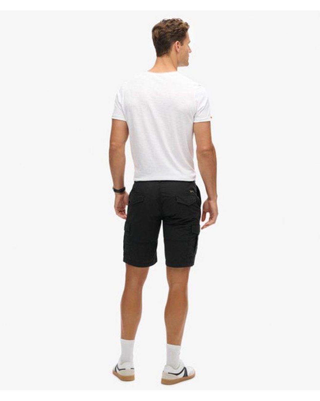 Superdry & Co Parachute Cargoshort in het White voor heren