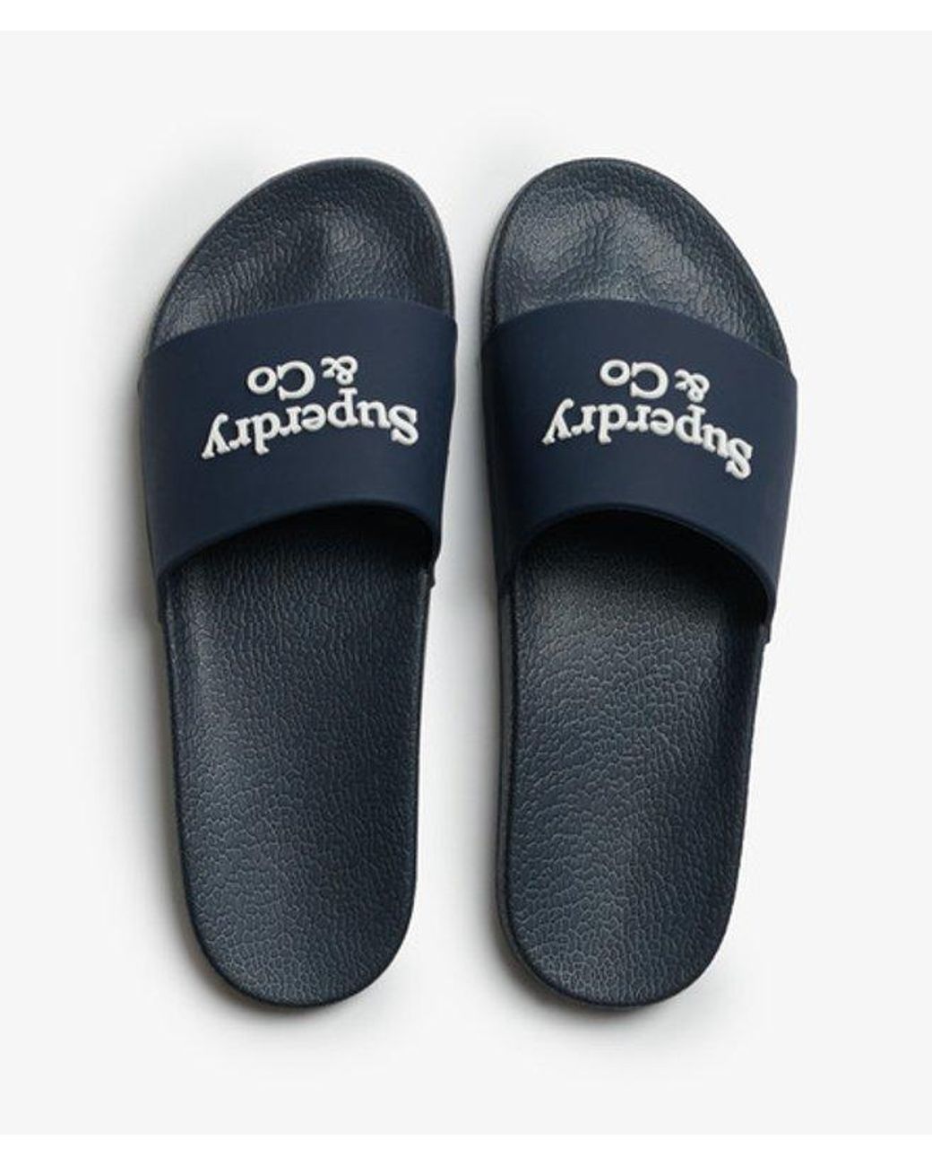 Superdry Blue & Co Pool Sliders