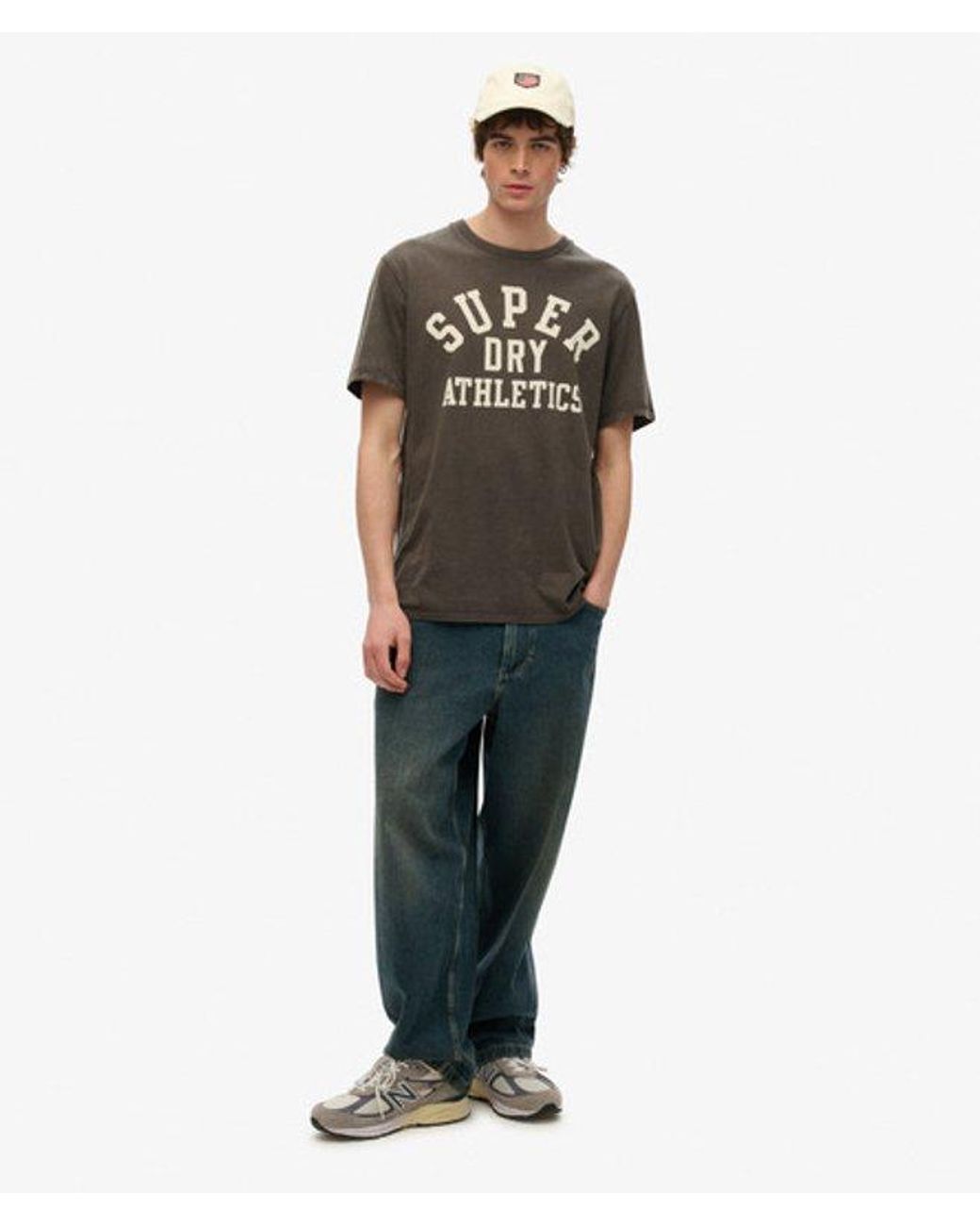 Superdry Gray & Co Athletic Essential Graphic T-shirt for men