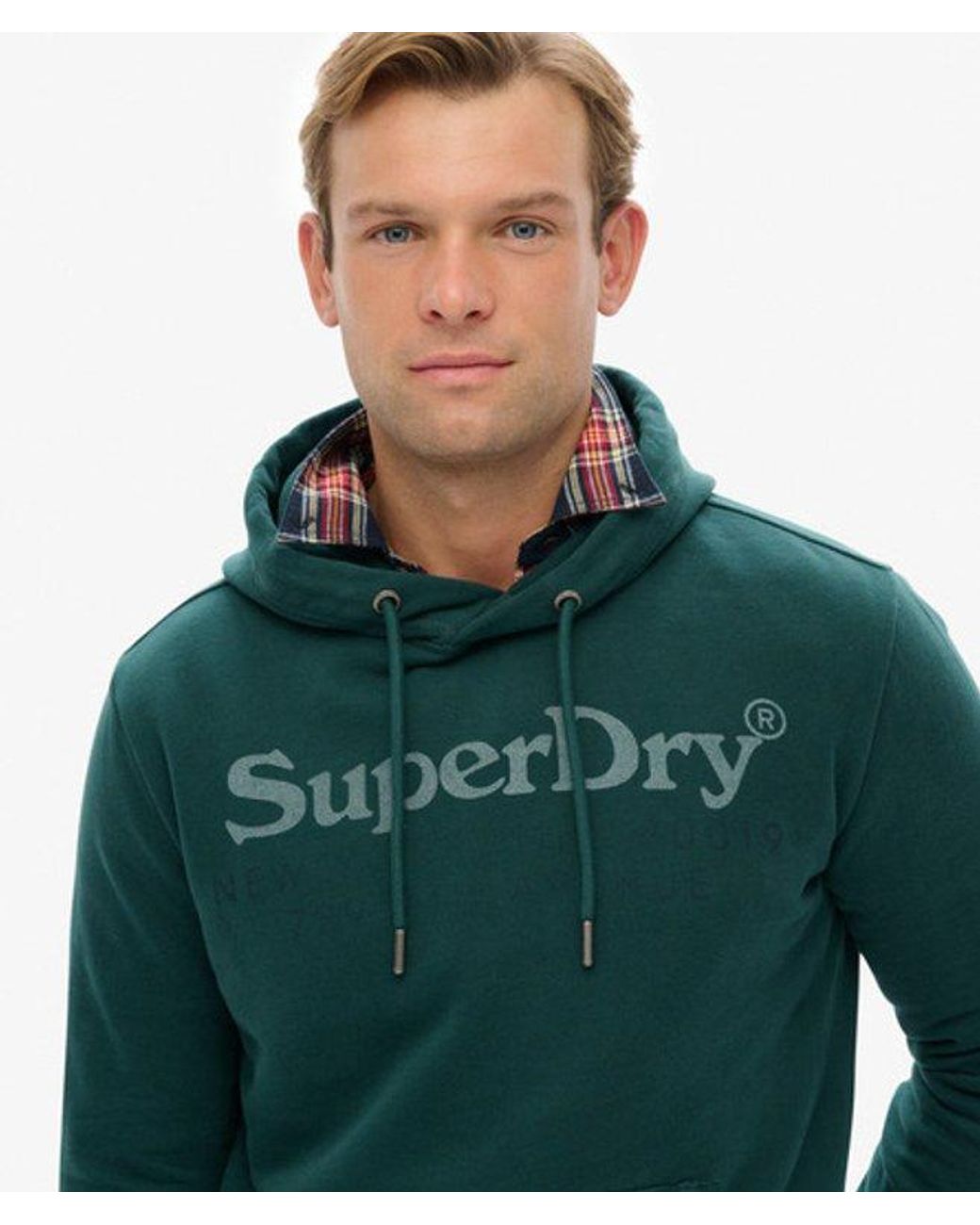 Superdry Green New York Venue Hoodie for men