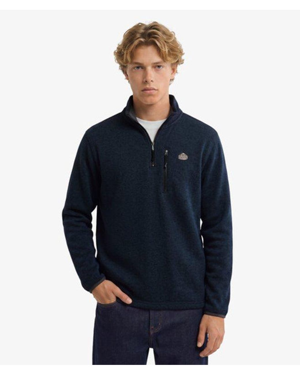 Superdry Blue & Co Storm Fleece Half Zip Jumper for men