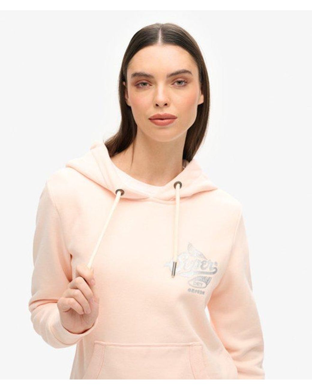 Superdry Black & Co Athletic Metallic Hoodie