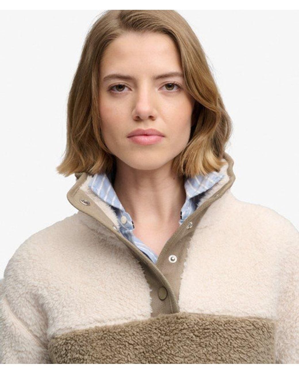 Superdry Natural & Co Super Soft Mash Up Teddy Fleece