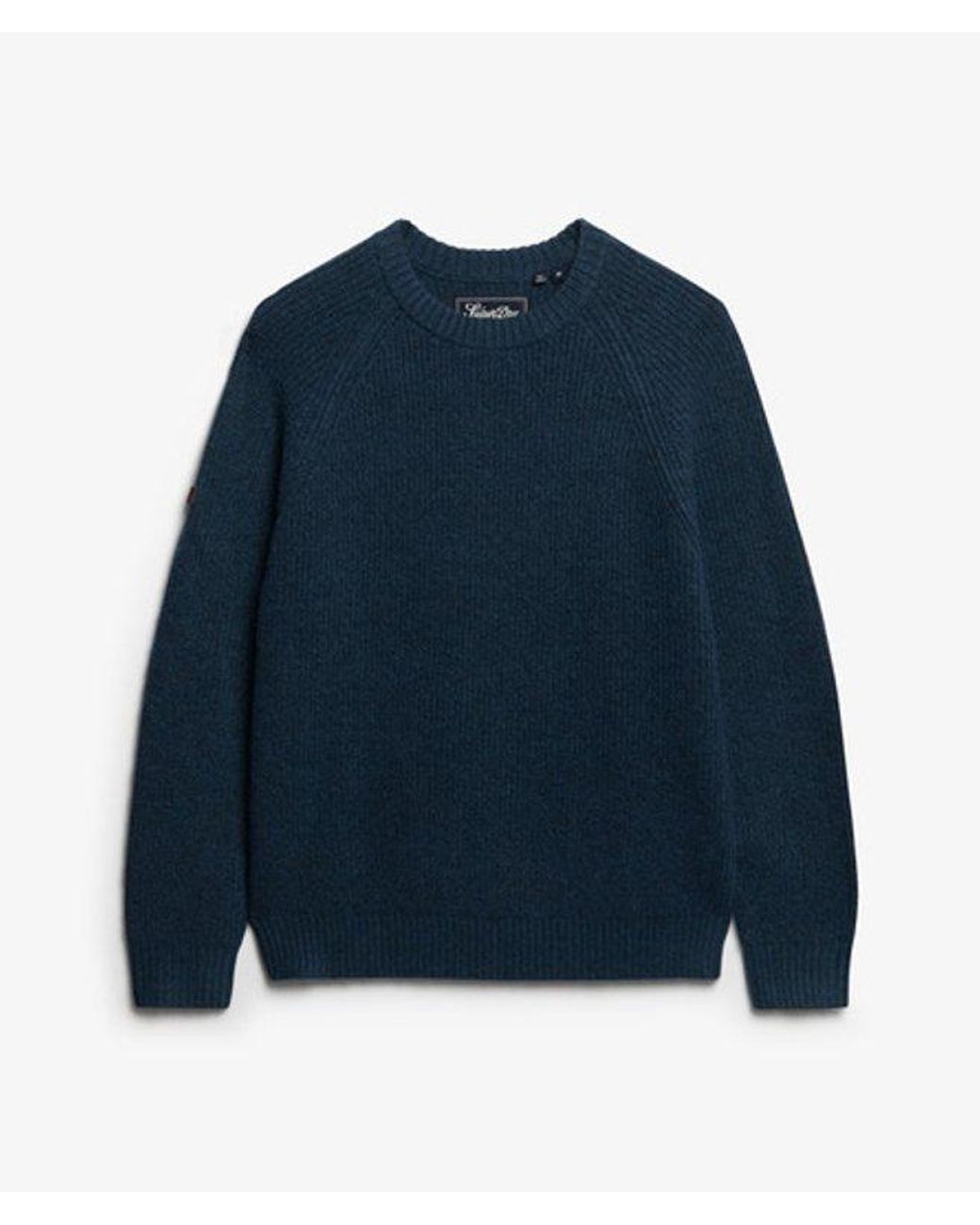 Superdry Blue & Co Chunky Raglan Jumper for men