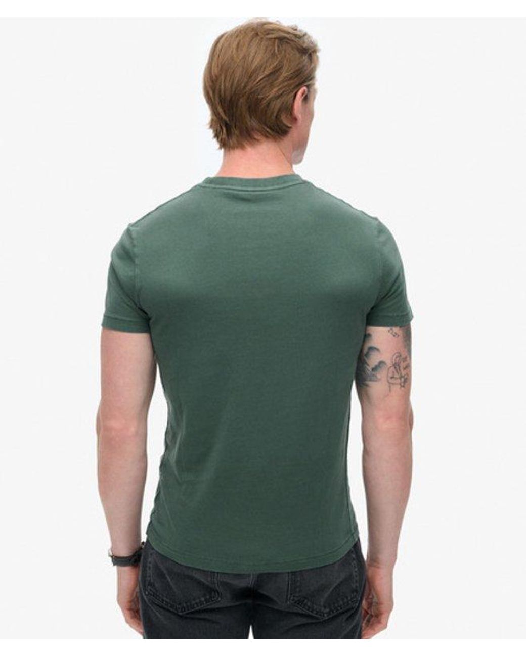 Superdry Green & Co Essential Washed Pocket T-shirt for men