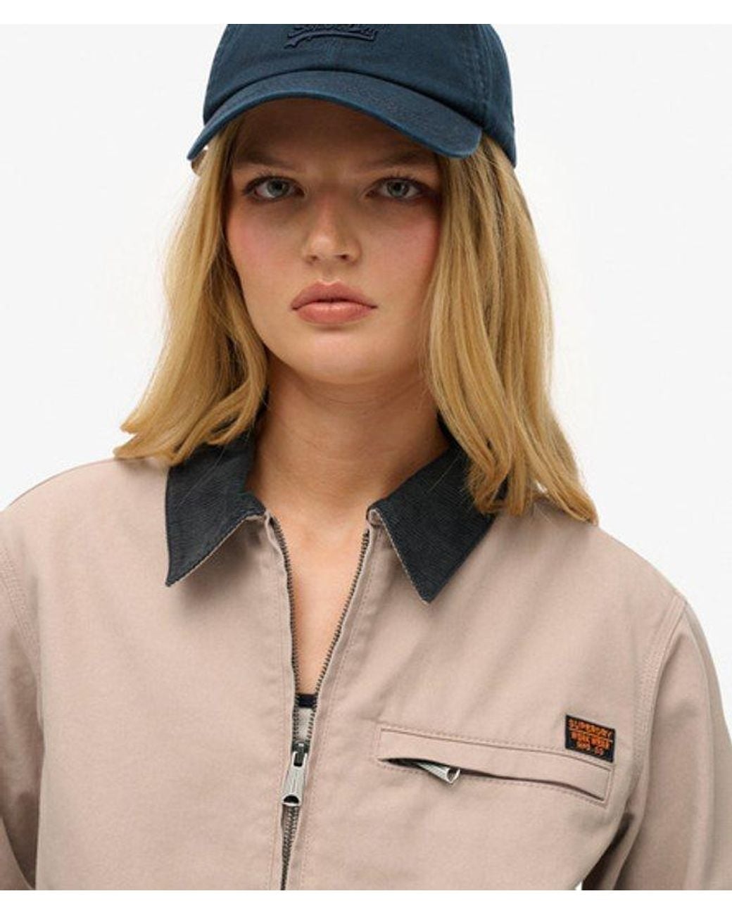 Superdry Natural Cord Collar Barn Jacket