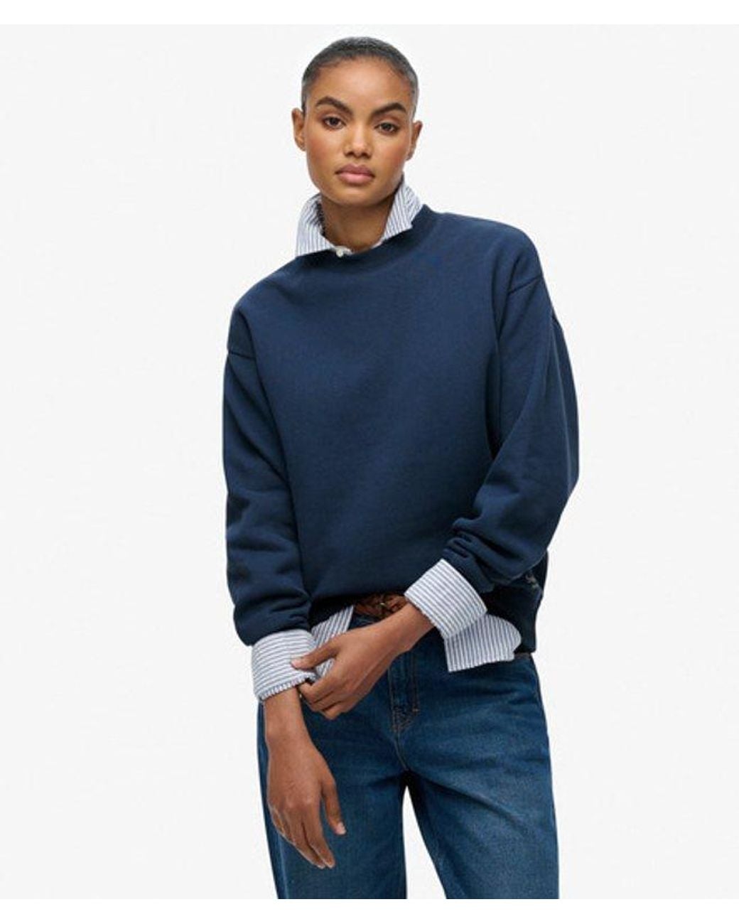 Superdry Essential Logo Sweatshirt in het Blue