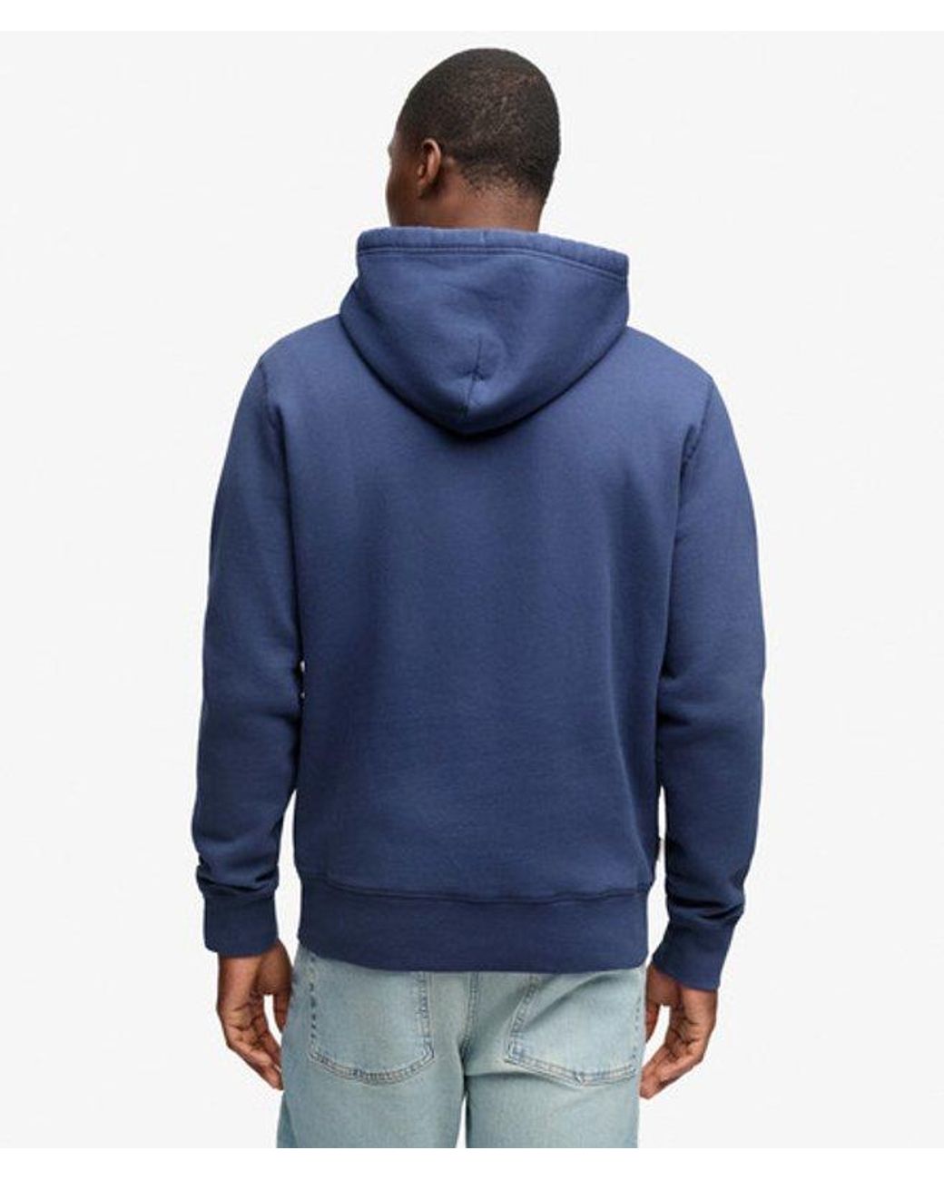Superdry Blue & Co Essential Logo Hoodie for men