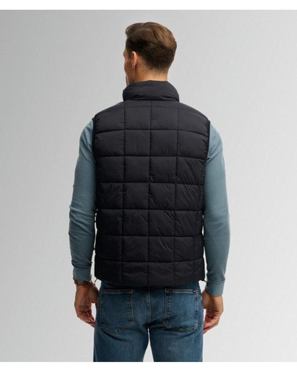 Superdry Gray & Co Box Quilt Fuji Lite Gilet for men
