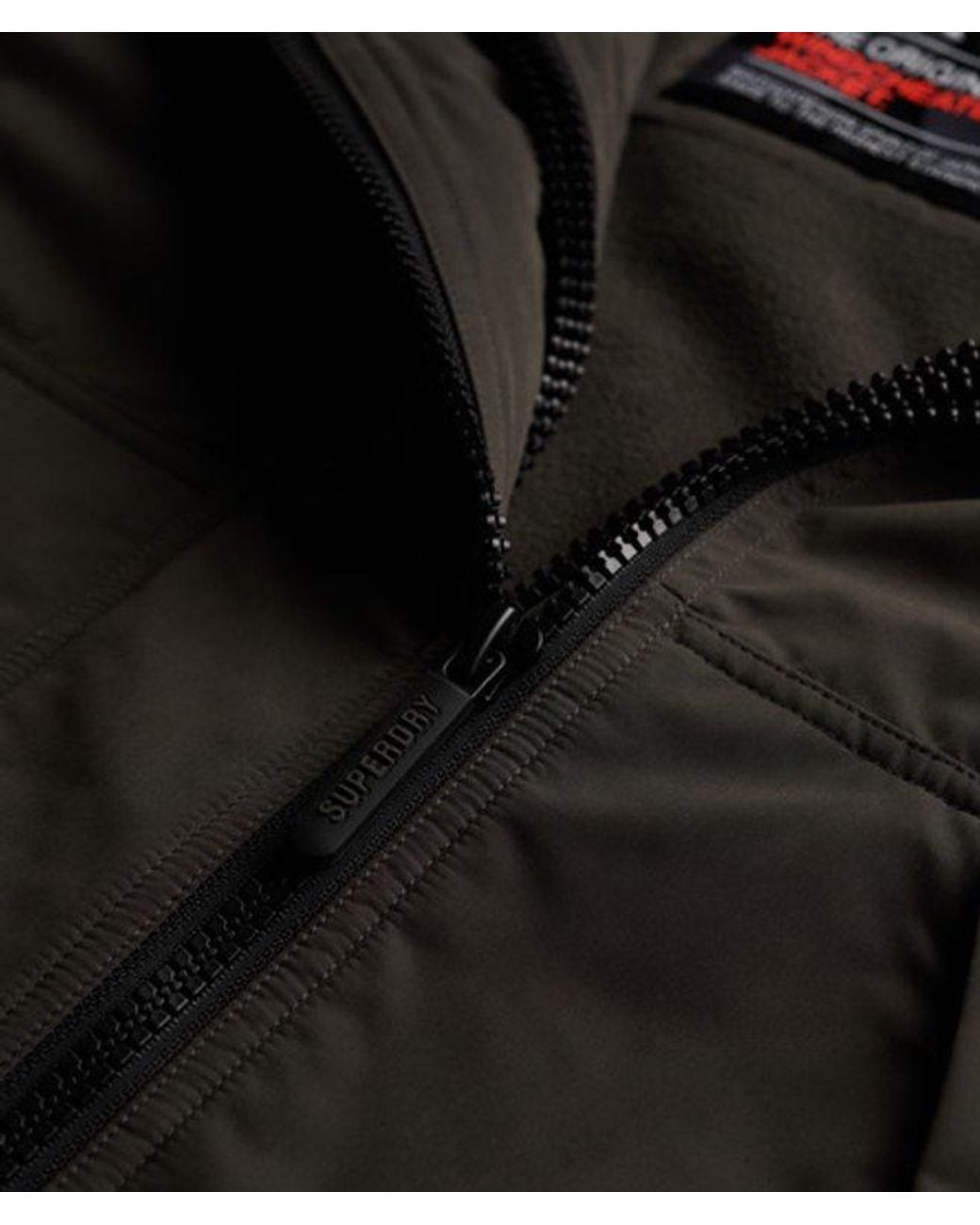 Superdry Black & Co Hooded Microfibre Arctic Windcheater Jacket