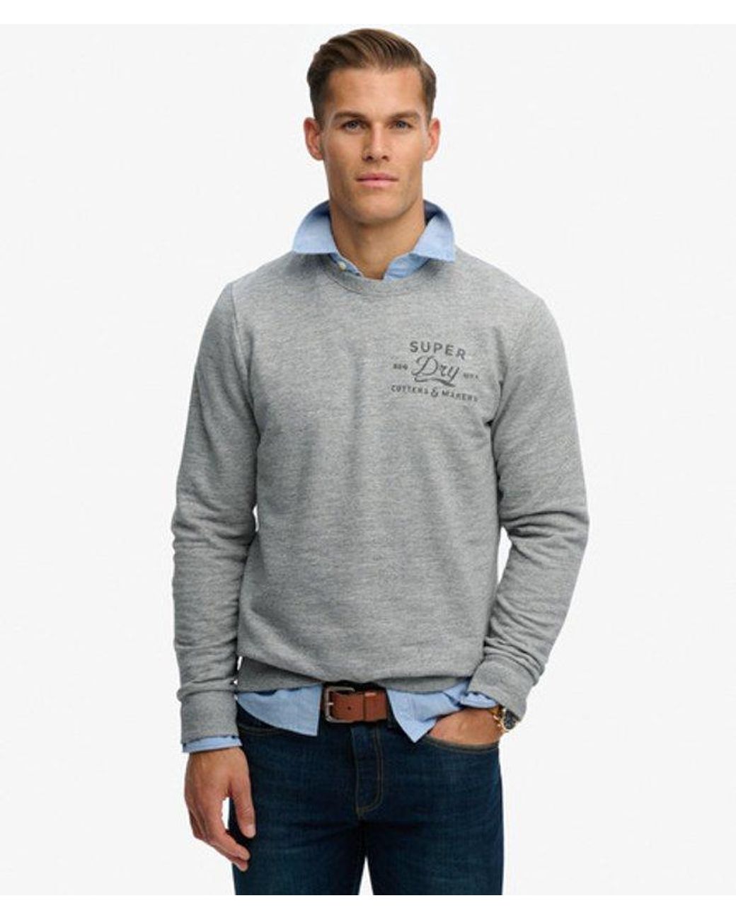 Superdry Gray & Co Cutters And Makers Relaxed Sweatshirt for men