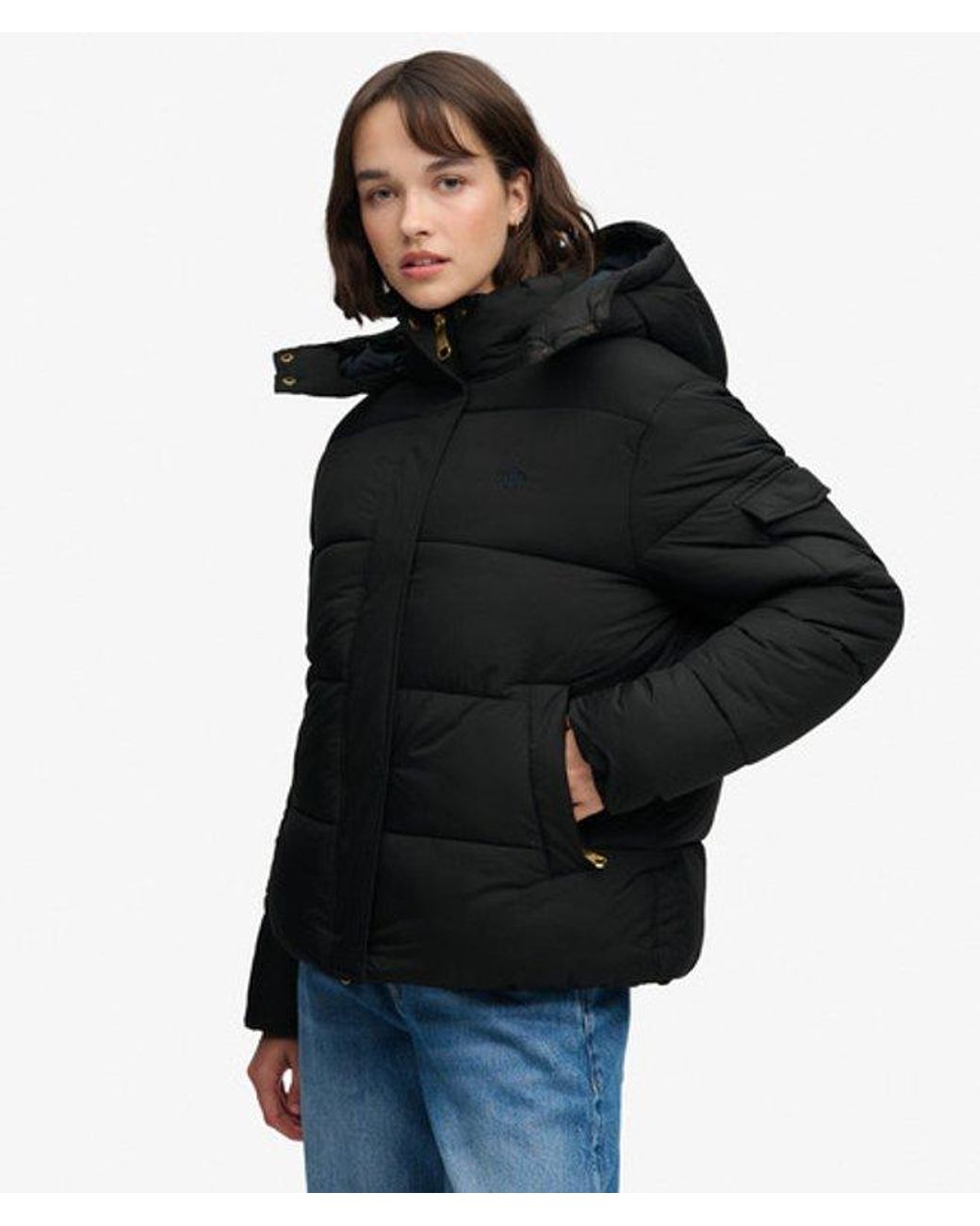 Superdry Premium Ripstop Pufferjas in het Black
