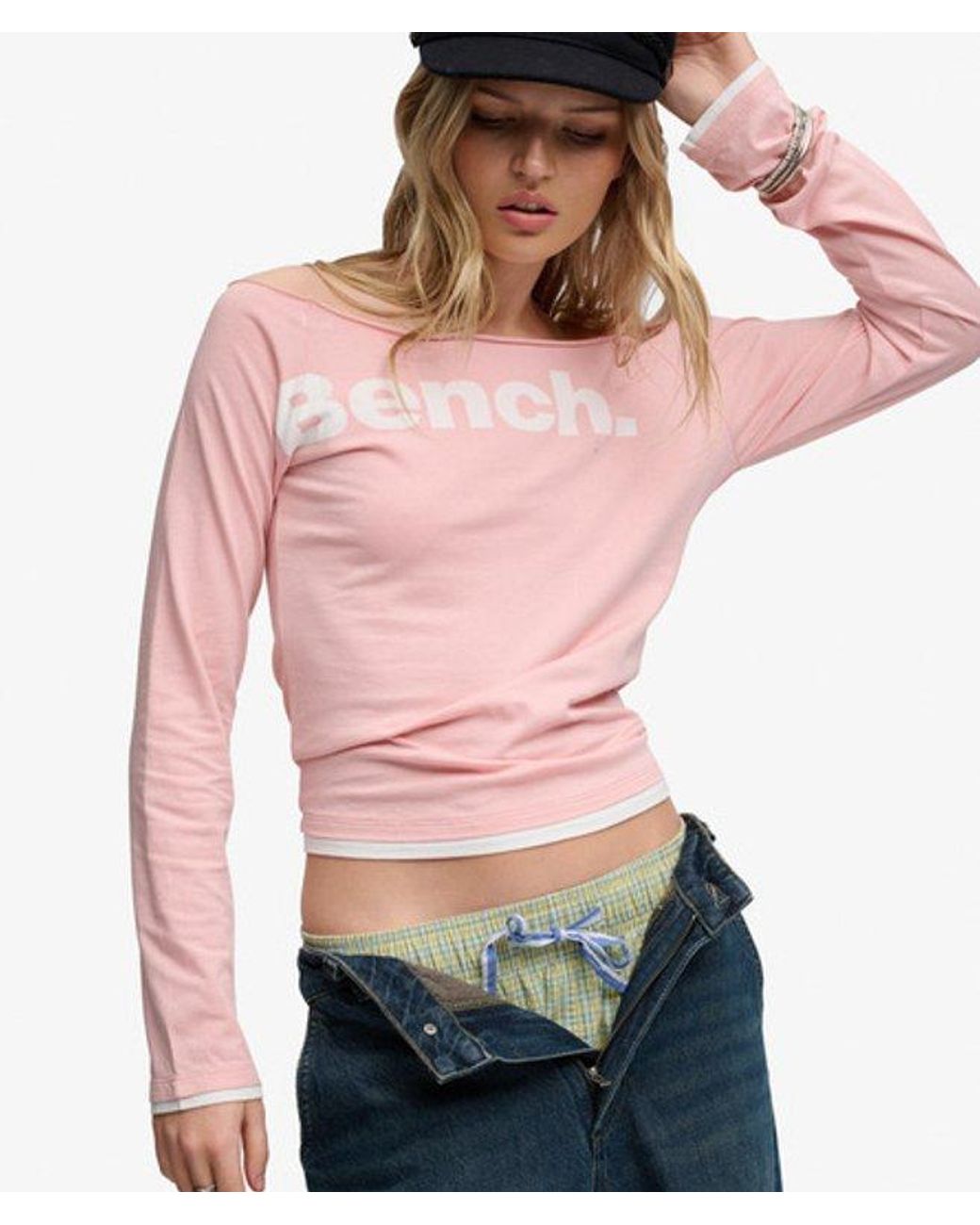Superdry Red Bench X & Co Bench Fitted Long Sleeve Layer Top