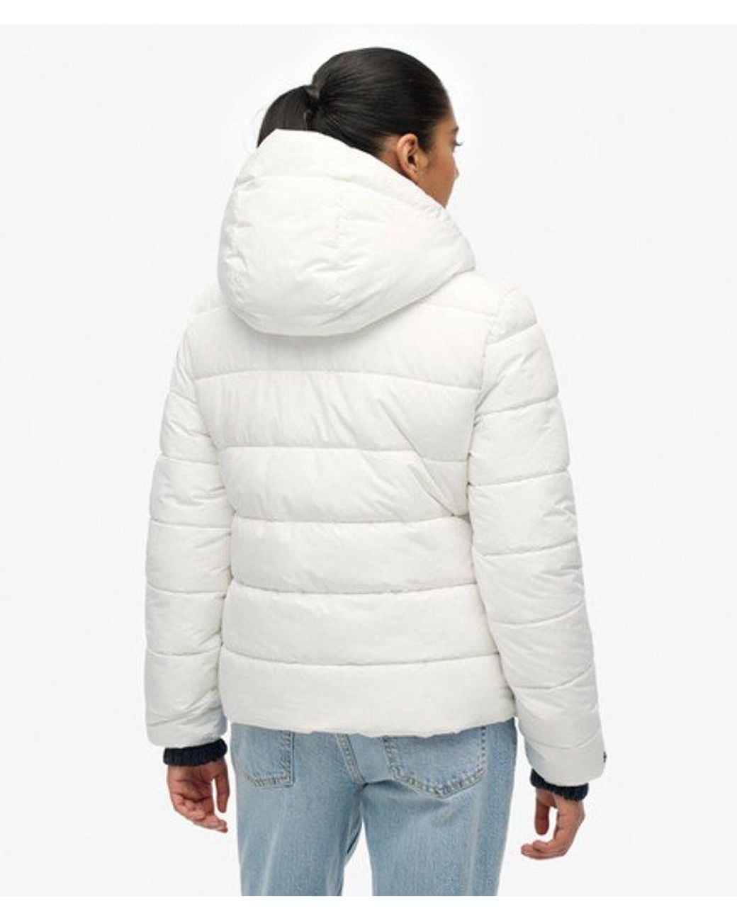 Superdry White & Co Hooded Spirit Sports Puffer Jacket