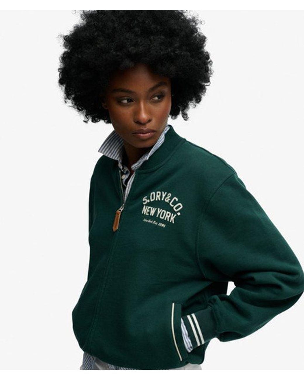 Superdry Green & Co Country Club Jersey Bomber