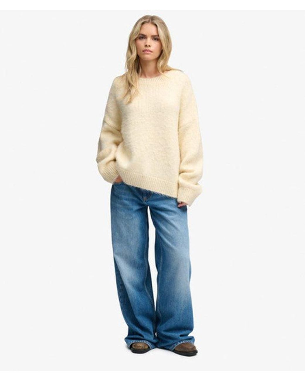 Superdry Blue & Co Slouchy Brushed Knit Jumper