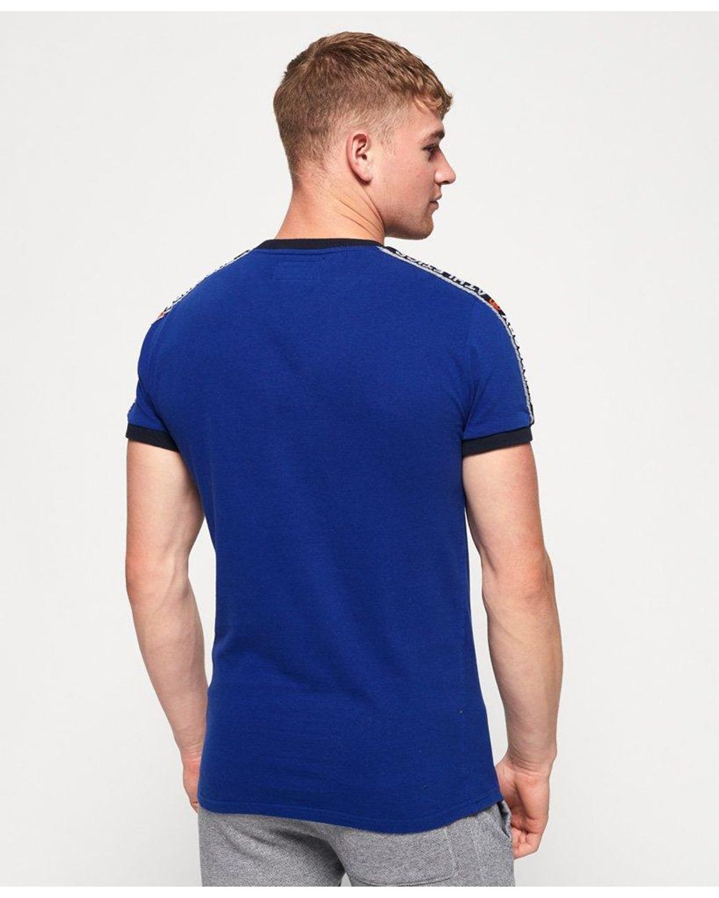 Superdry Stadium Ringer T-shirt Blue for Men | Lyst