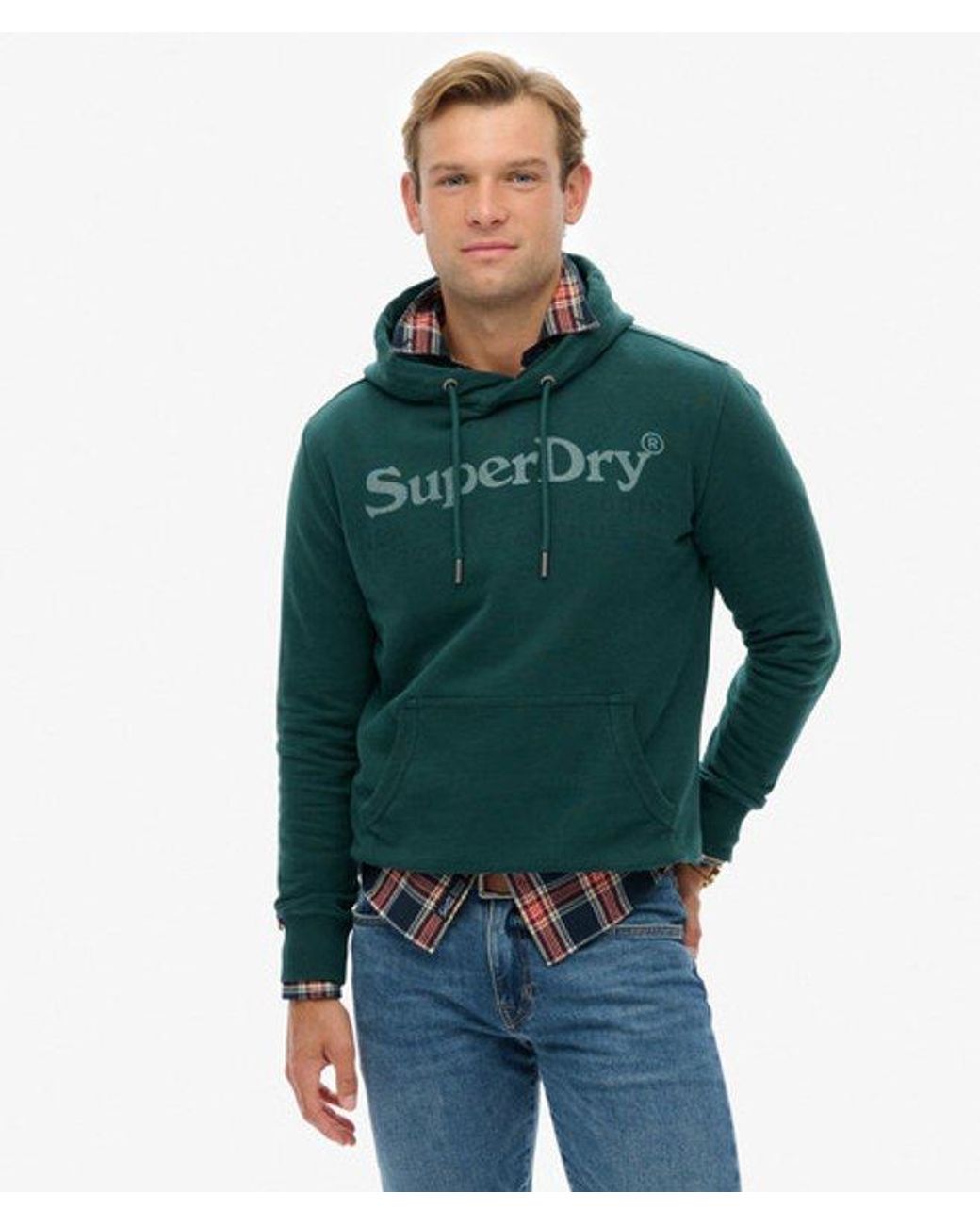 Superdry Green New York Venue Hoodie for men