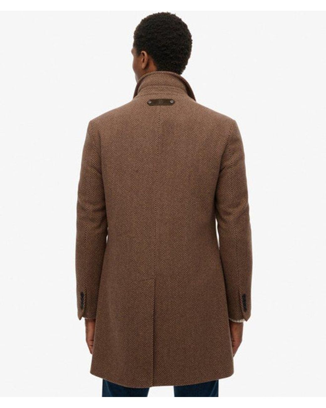 Superdry Brown & Co The Merchant Store - Town Coat for men