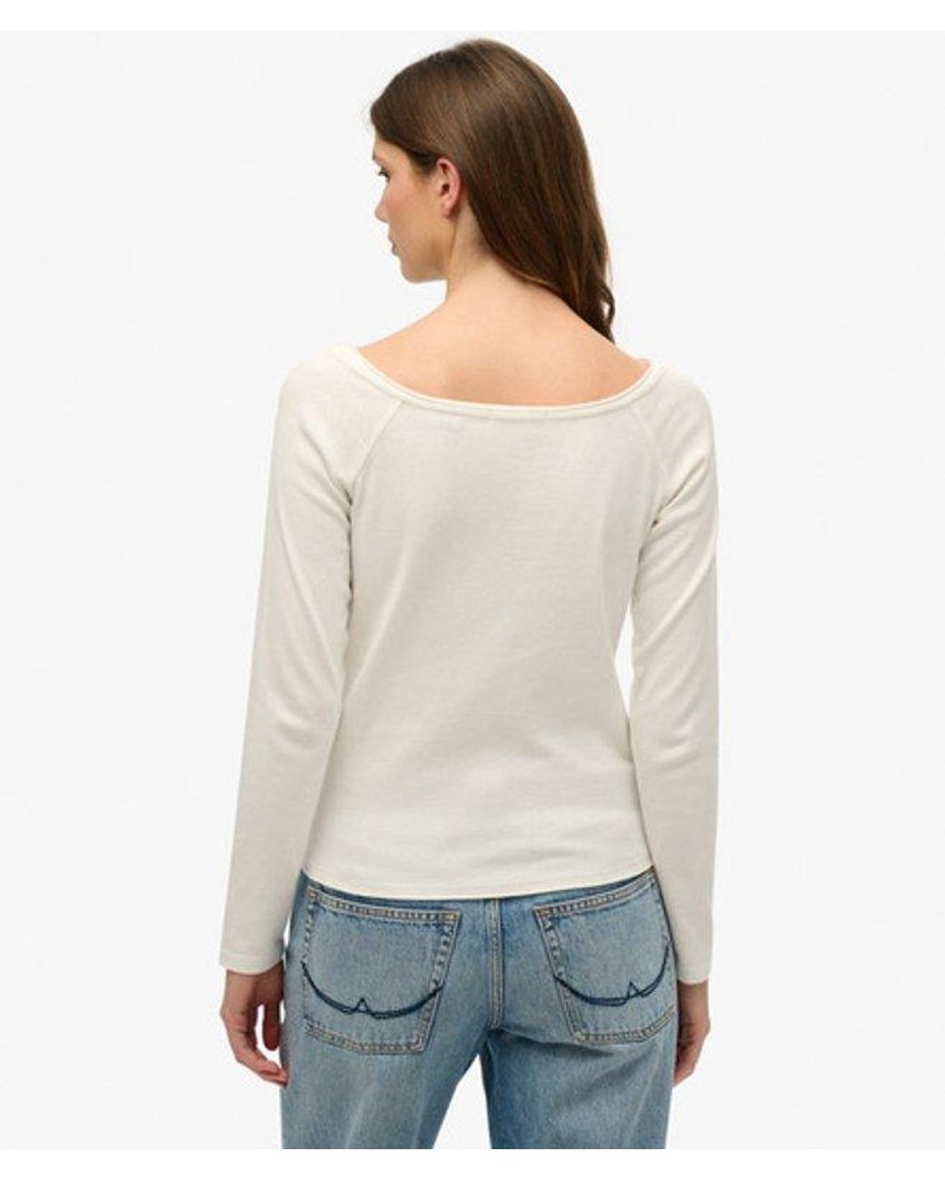 Superdry White & Co Bardot Off Shoulder Top