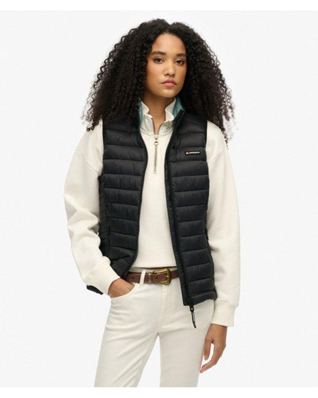 Superdry Black Fuji Lite Padded Gilet