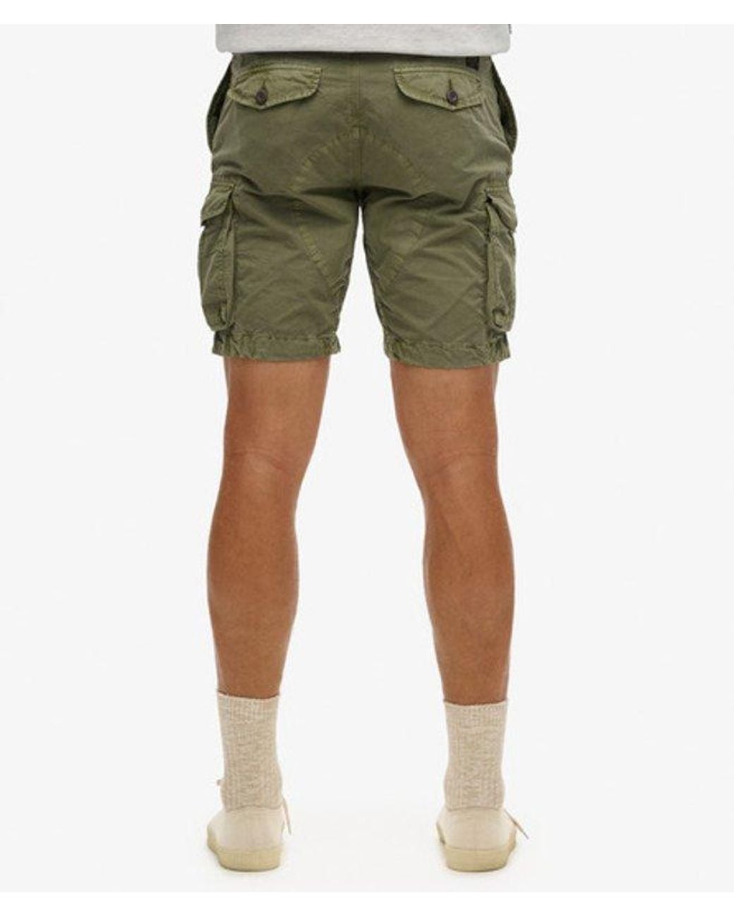 Superdry & Co Parachute Light Shorts Relaxed Pasvorm in het Green voor heren