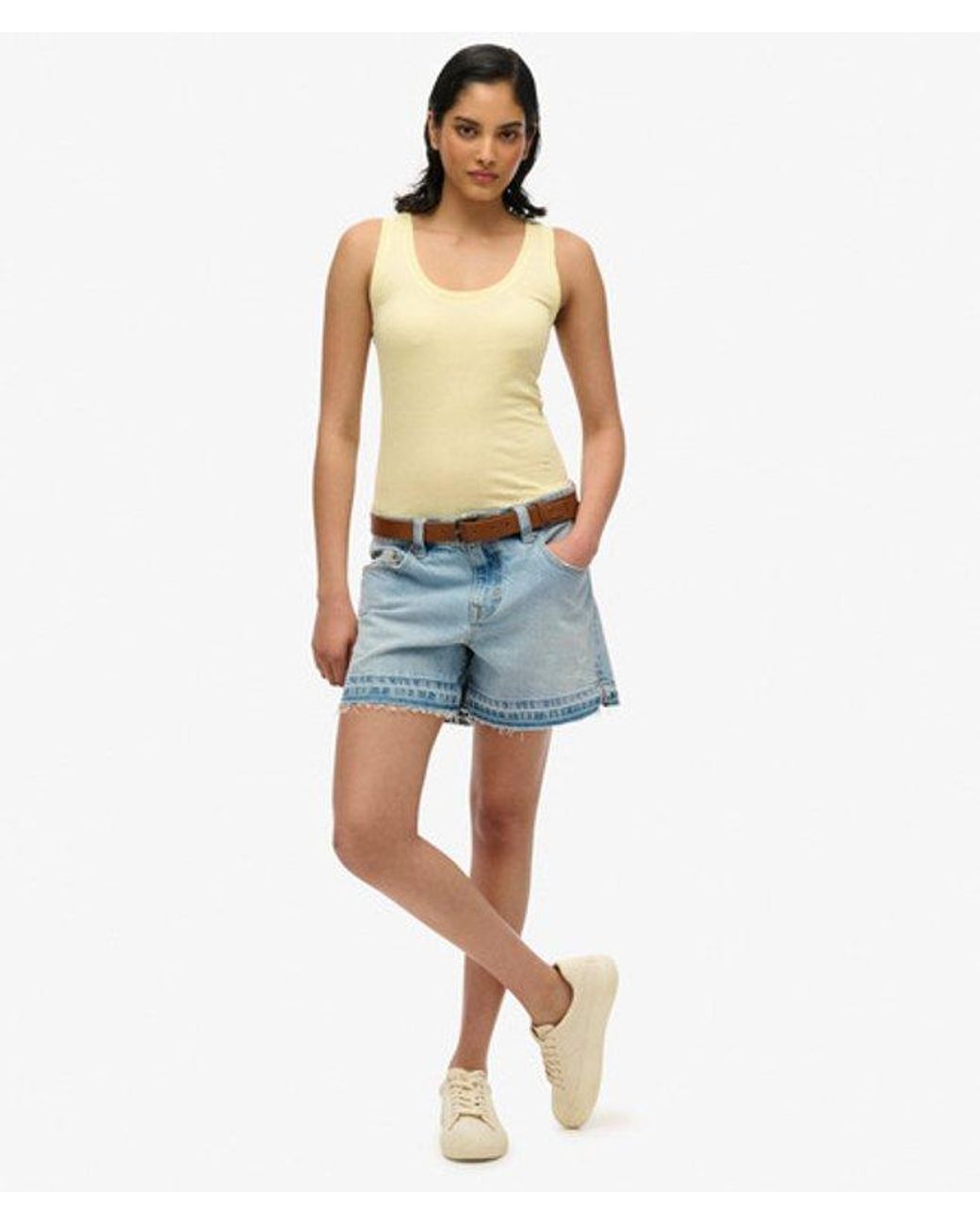 Superdry Blue & Co Studios Lightweight Racer Vest Top