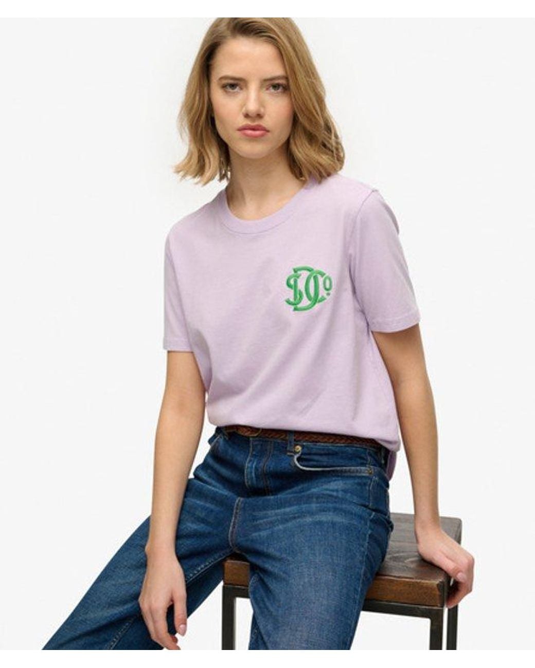 Superdry Purple Sd & Co Relaxed T-Shirt