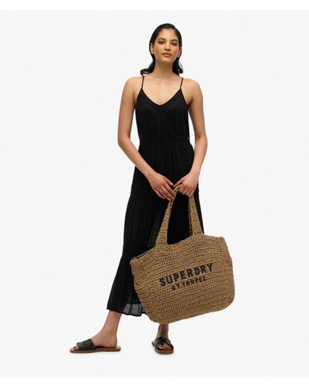 Superdry Natural & Co Crochet City Tote Bag