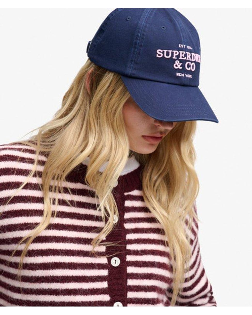 Superdry Blue & Co Company Logo Baseball Cap
