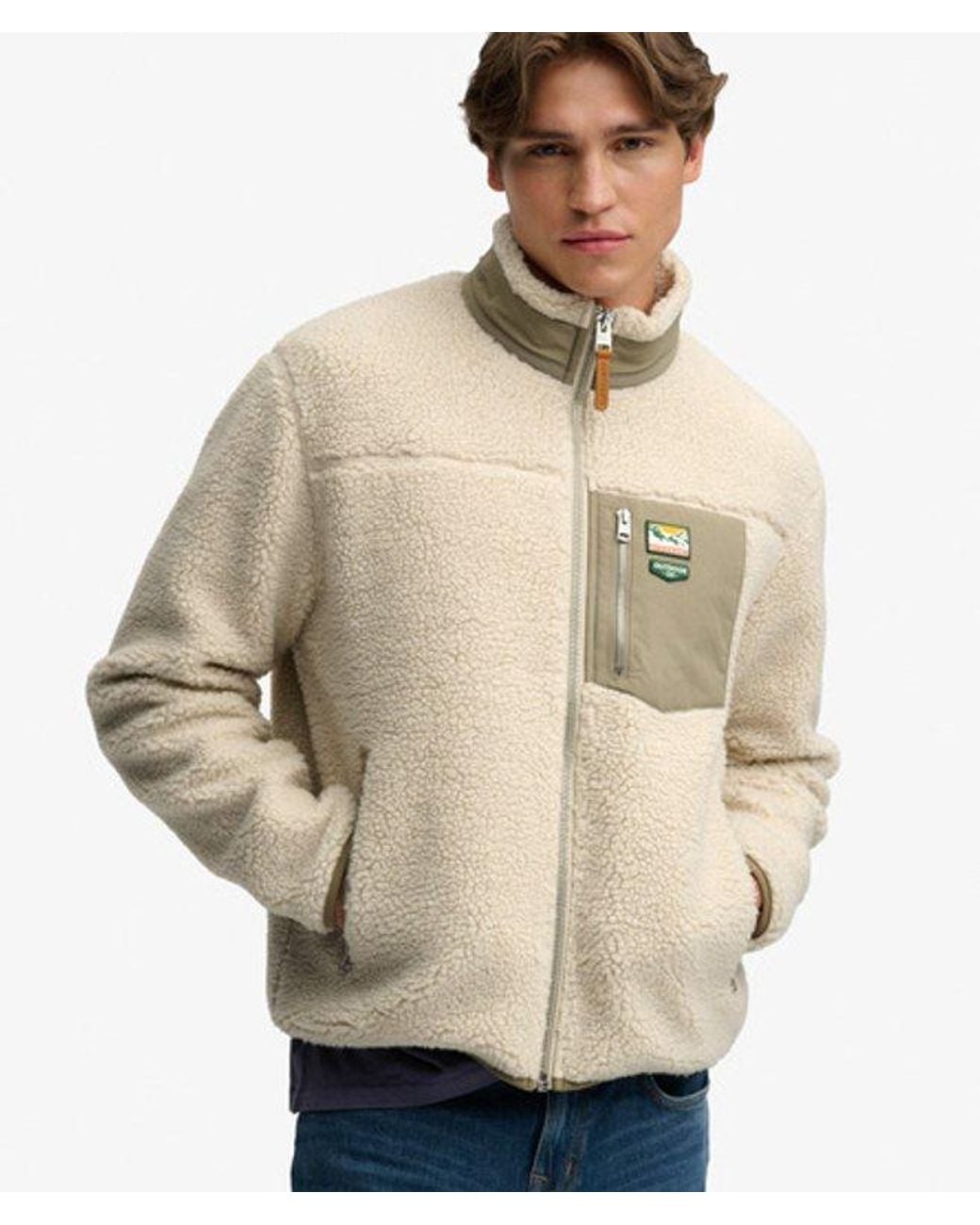 Superdry Natural & Co Mountain Full Zip Fleece for men