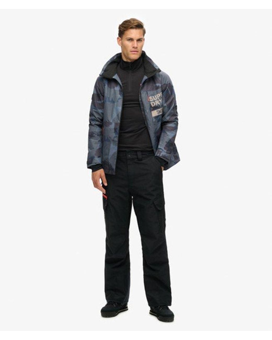 Superdry Gray Ski Freestyle Core Jacket for men