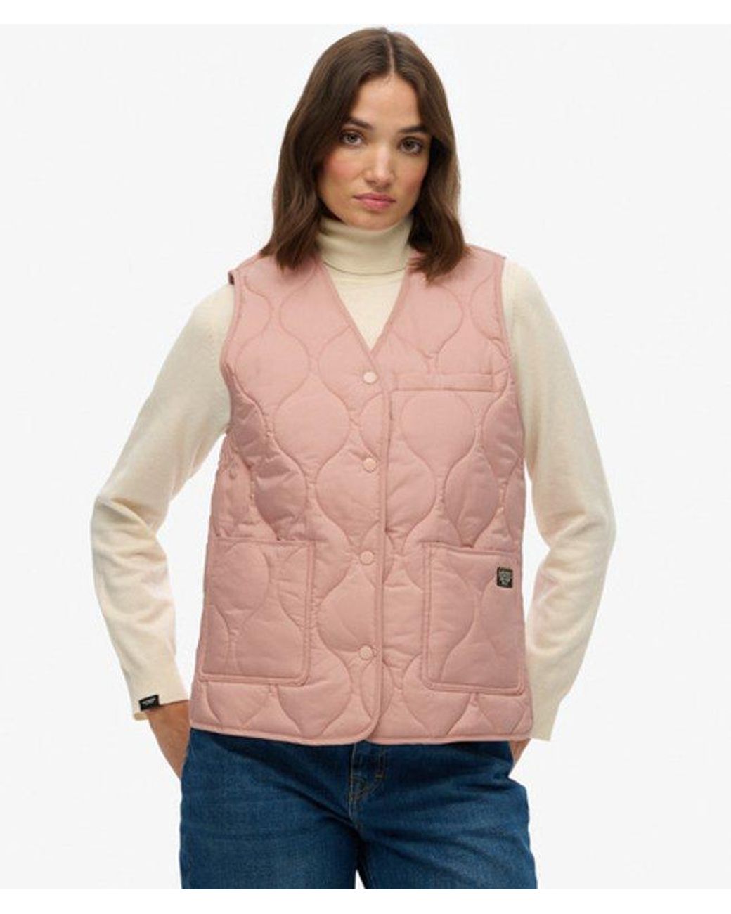 Superdry Blue & Co Quilted Lite Liner Gilet