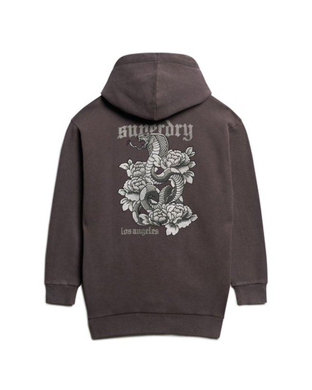 Superdry Gray & Co Tattoo Rhinestone Hoodie Dress