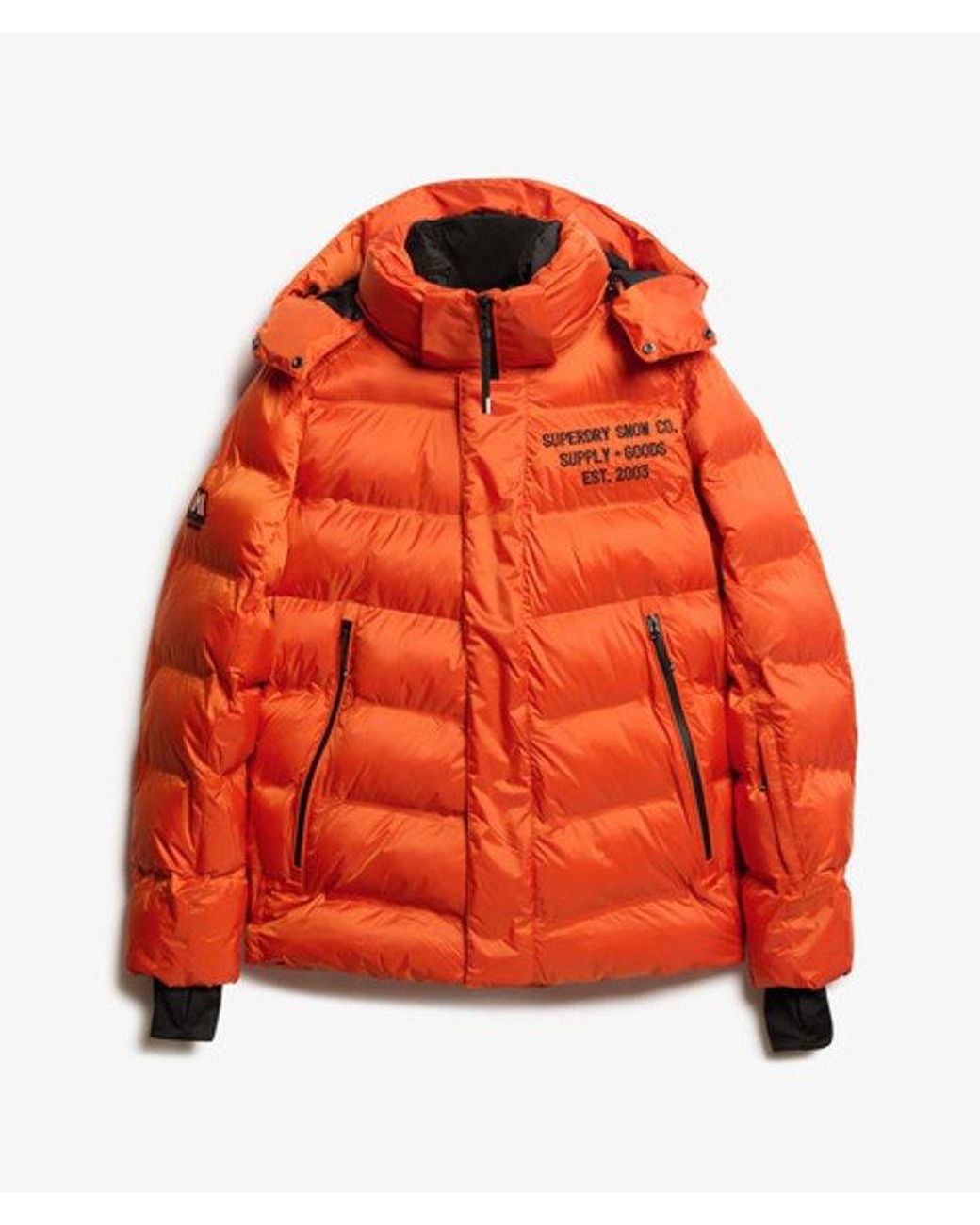 Superdry Red & Co Ski Sport Puffer Jacket for men