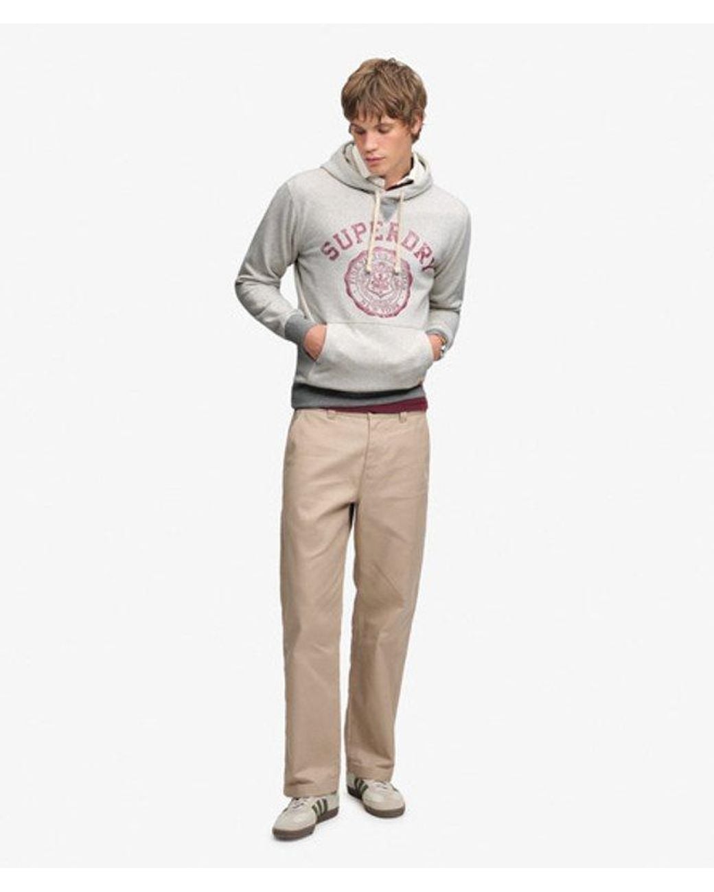 Superdry Gray & Co Athletic Essentials Hoodie for men
