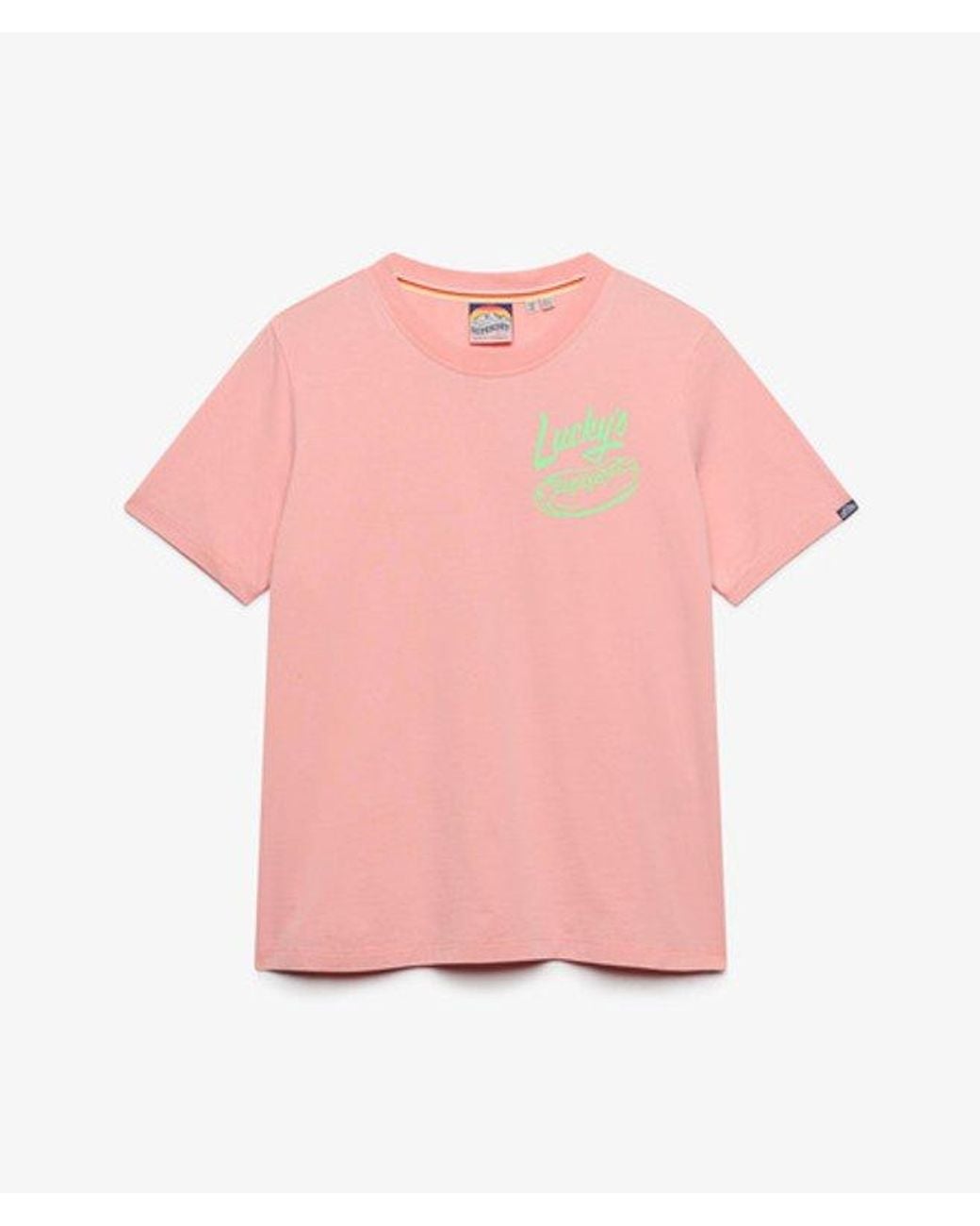 Superdry Pink & Co Roadside Trade Relaxed T-shirt