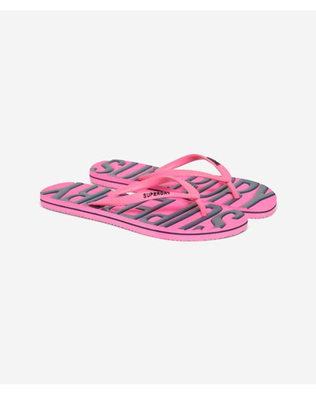Superdry Pink & Co Vintage Vegan Flip Flops