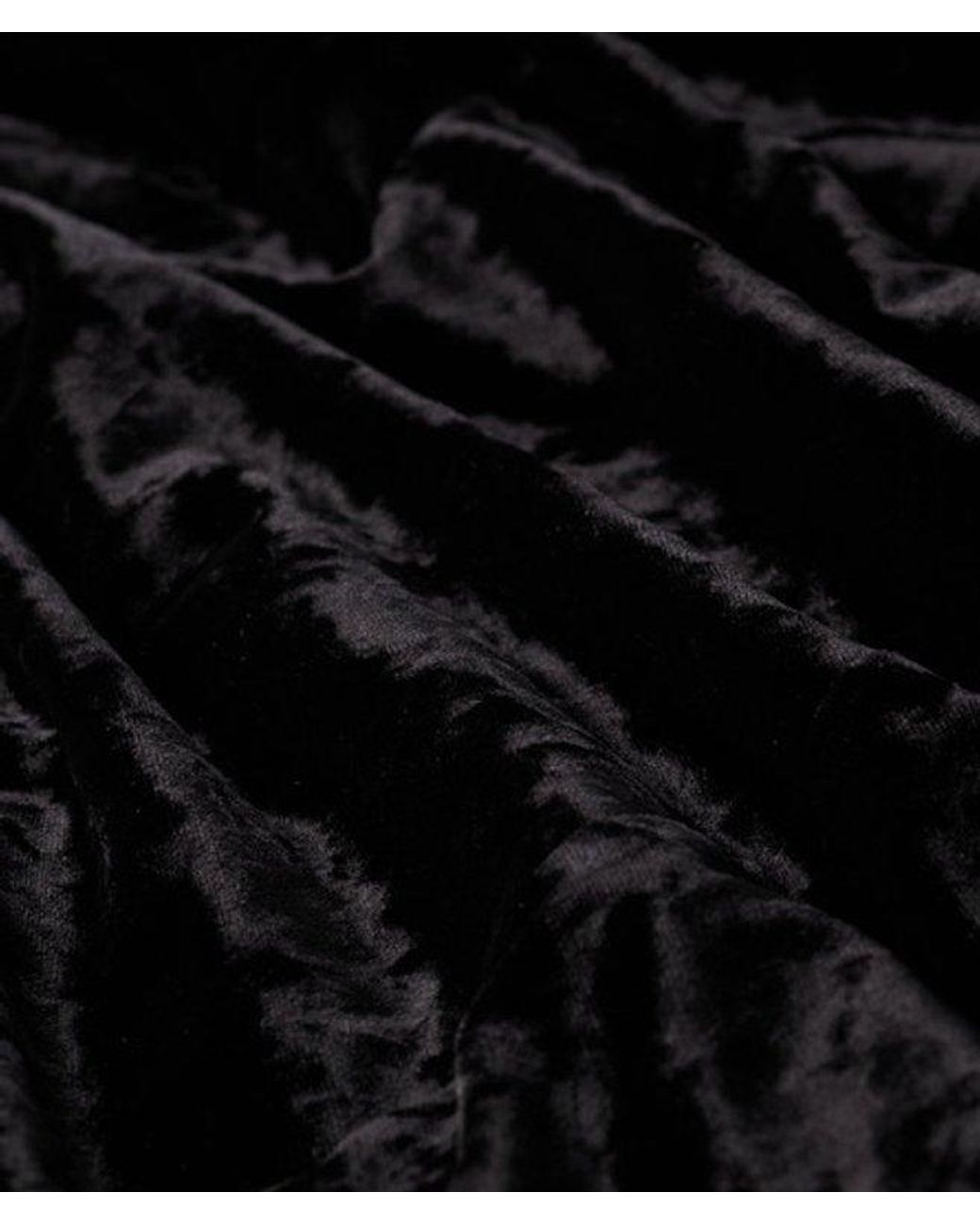 Superdry Black & Co Lace Sleeve Velvet Midi Dress