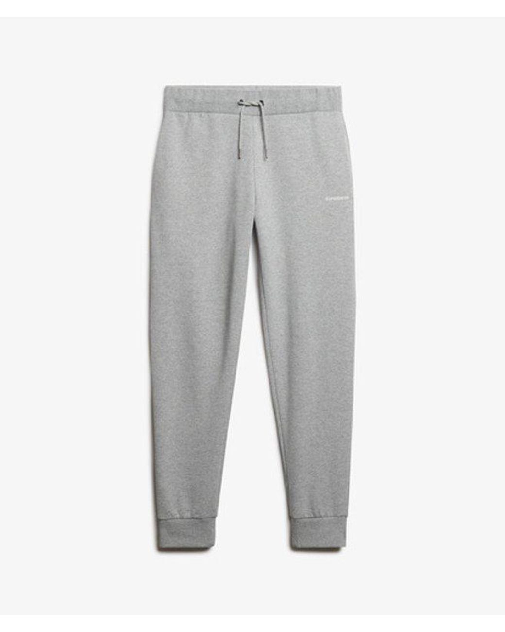 Superdry White Plain Joggers for men