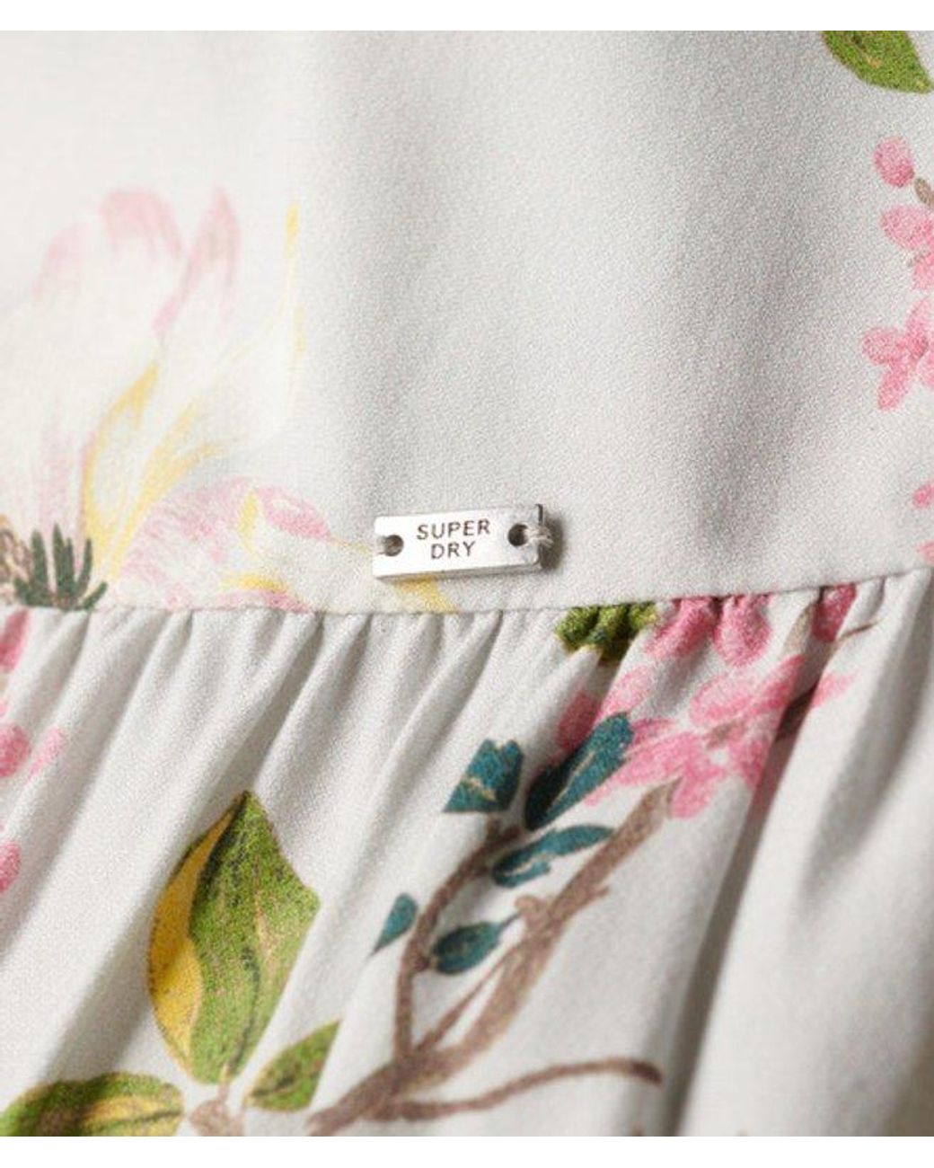 Superdry Natural & Co Floral Print Woven Tiered Maxi Dress