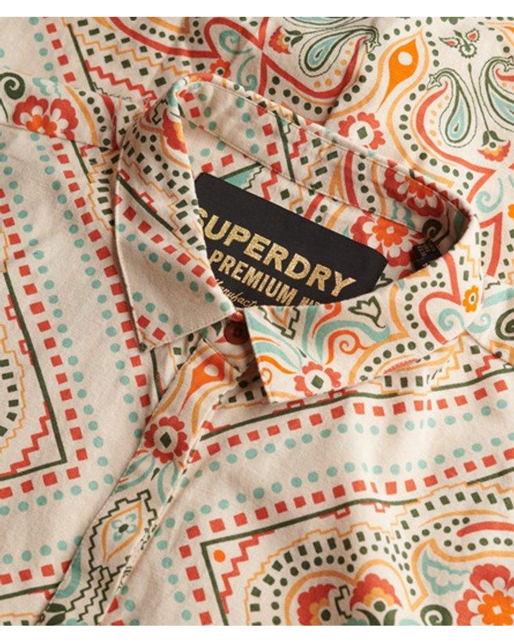 Superdry Natural & Co Linen Shirt Maxi Dress