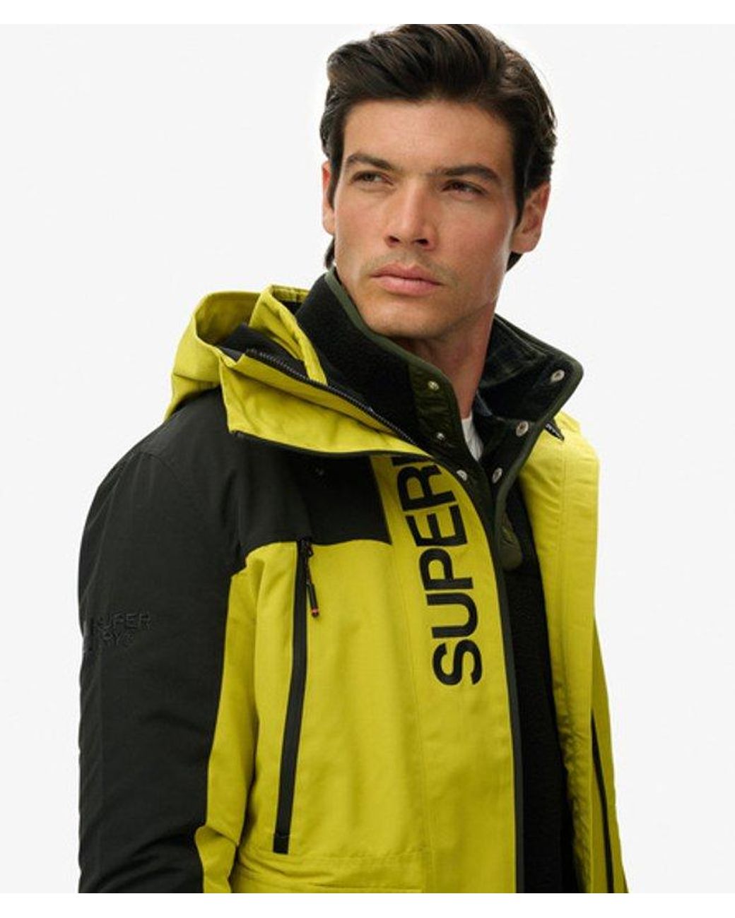 Superdry Yellow & Co Colour Block Windbreaker Jacket for men