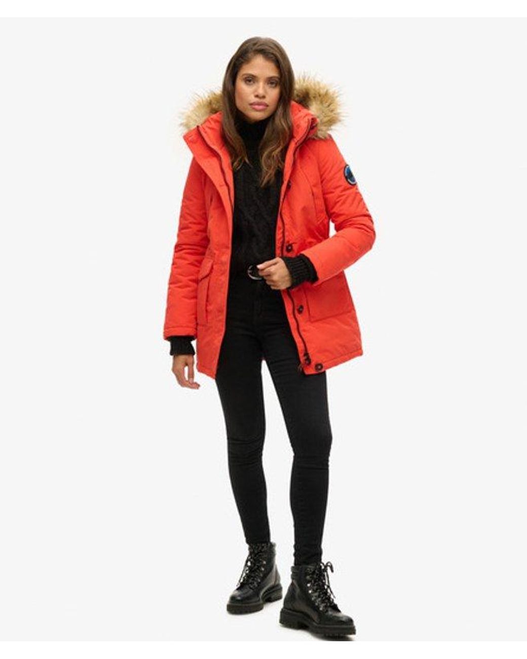 Superdry Red & Co Everest Classic Parka Coat