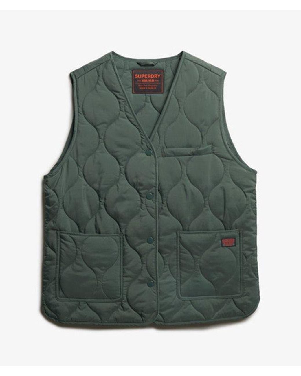 Superdry Green & Co Quilted Lite Liner Gilet