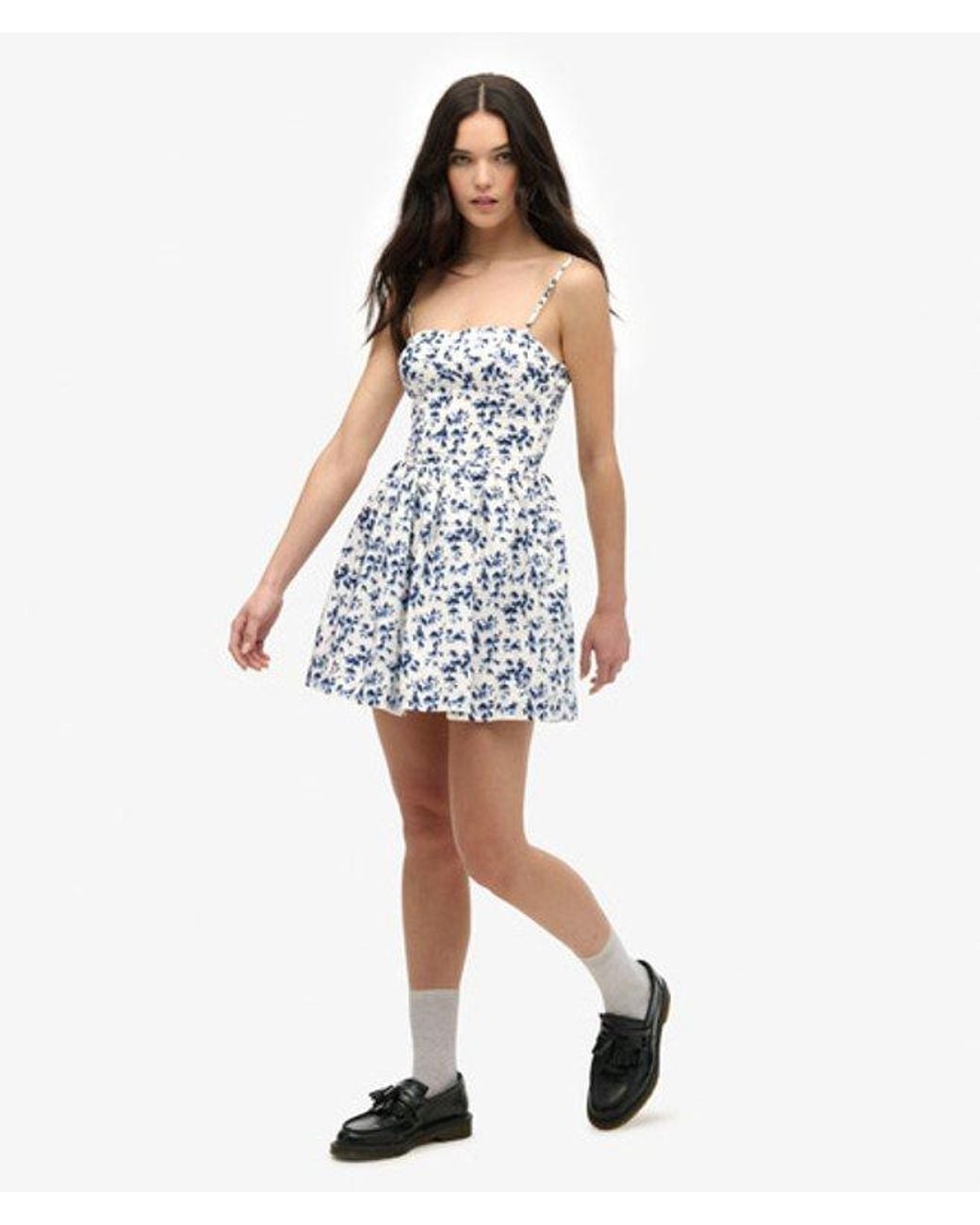 Superdry Blue & Co Corset Cami Mini Dress