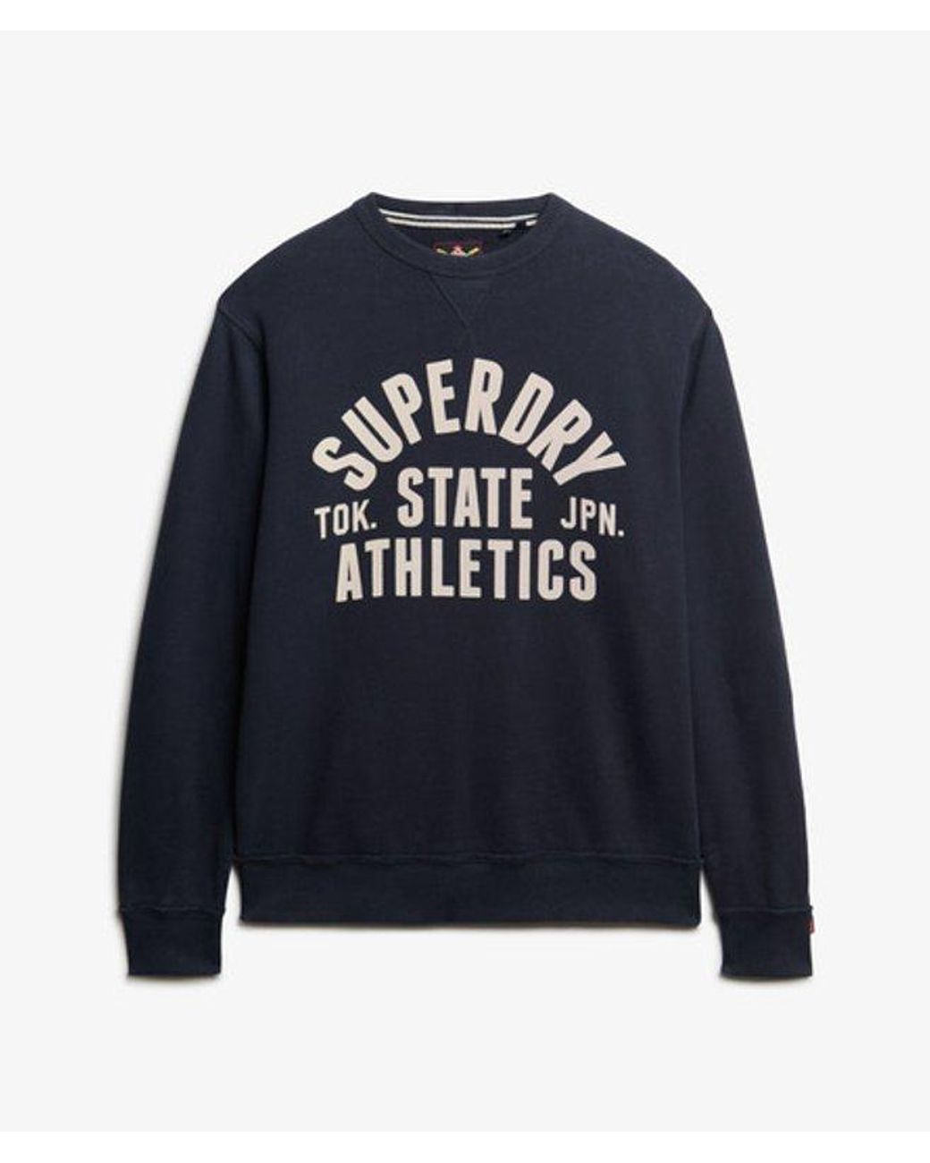 Superdry Blue Athletic Essential Loose Fit Hoodie for men
