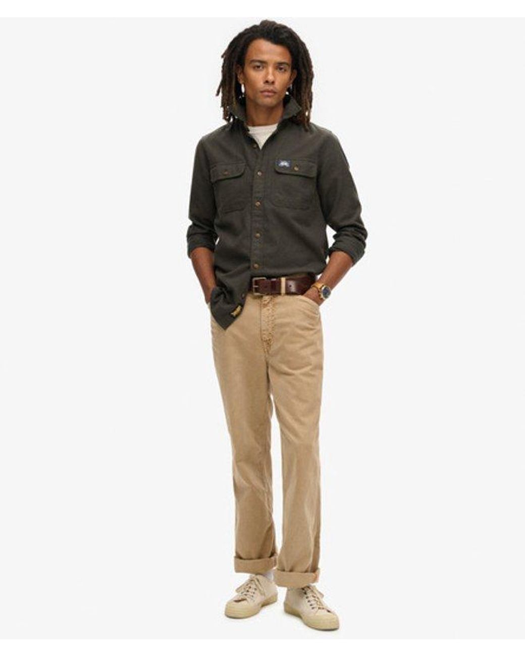 Superdry Green Trailsman Relaxed Fit Overshirt for men