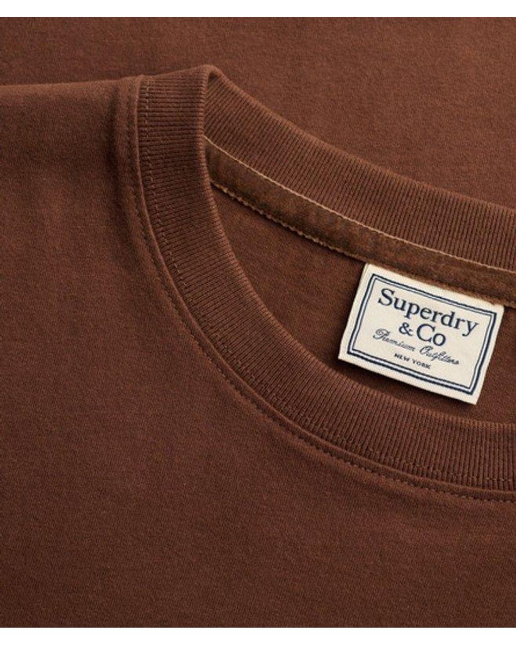 Superdry Brown & Co Signature Embroidered T-shirt