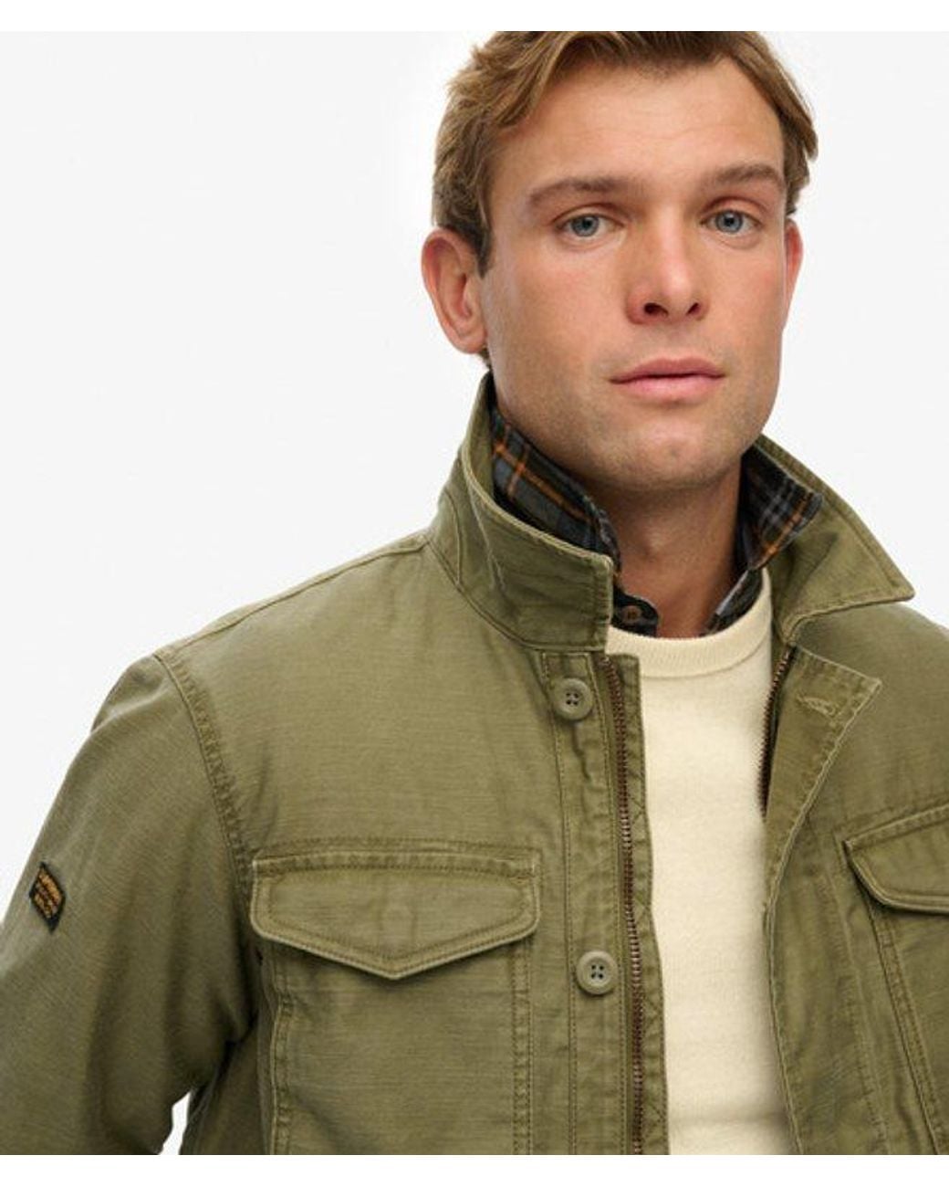 Superdry Green Collared M65 Jacket for men